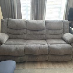 Gray Reclining Couch