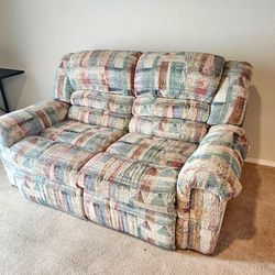 Reclining Sofa – 3-Seater Couch w/ Detachable Backs (Easy Transport)