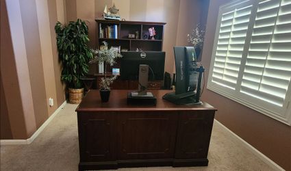 Office Table and Cabinet