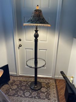 Floor Lamp Dimmable 64”H X 16”D In Good Condition $20 Firm On Price