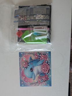 Dolphin wall picture diamond art