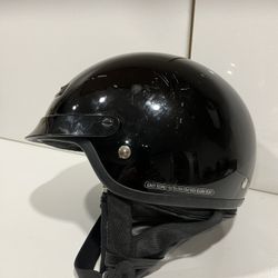   Z1R Motorcycle DOT Half Helmet (ZRP-2M) Black size;S, 6'' 7/8-7''
