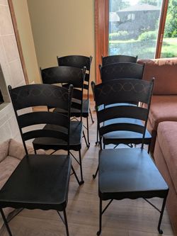 Solid metal chairs