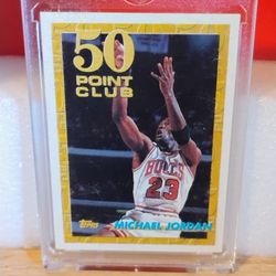 Michael Jordan 50 Points Club Card