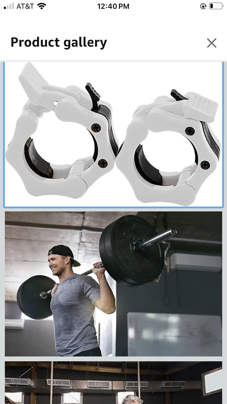 Clout Fitness Barbell Clamps Collars for 2 Inch Olympic Size Barbell