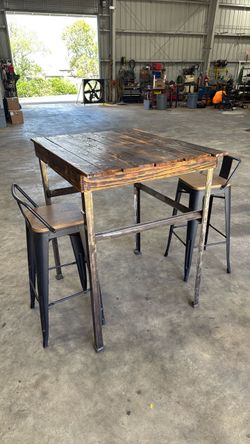 Table and Two Chairs