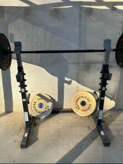 Weight rack with 10’s & 15’s