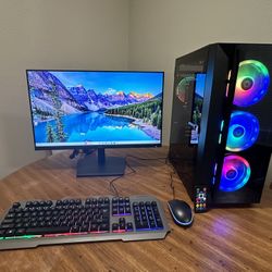 i7-9700K, RTX 3060, 1TB, 32GB Gaming PC Complete Bundle (180HZ Monitor) 