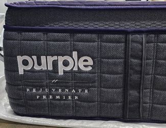 LIKE NEW! Purple Rejuvenate Premier Queen Mattress - Delivery Available