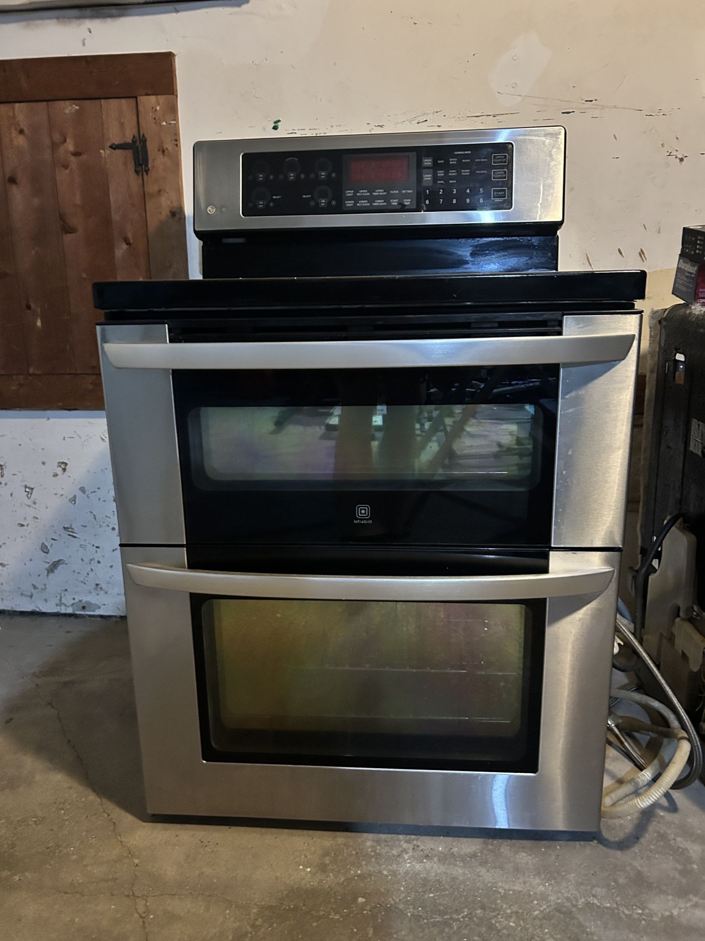 Silver LG Double Door Oven 