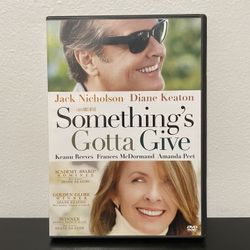 Something's Gotta Give DVD Jack Nicholson Diane Keaton Keanu Reeves Romance 2004
