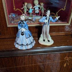 Man N Woman Porcelin Figurines