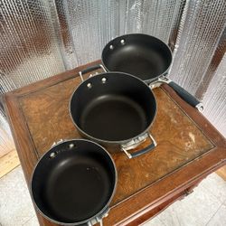 Cooking Pan Set With Glass Lids