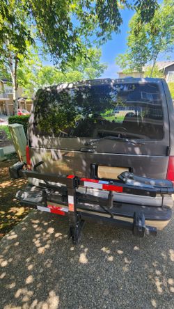 Platform heavy duty 2" tow hitch bike rack