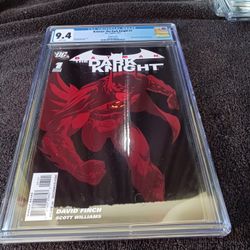 BATMAN THE DARK KNIGHT #1 VARIANT COVER DC COMIC 2011 CGC 9.4