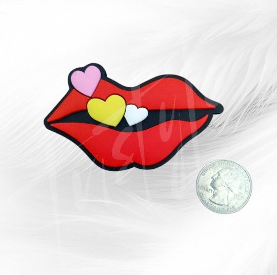 Lips Bogg Bag Charm