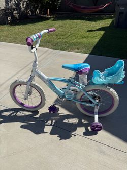 Frozen girl bike