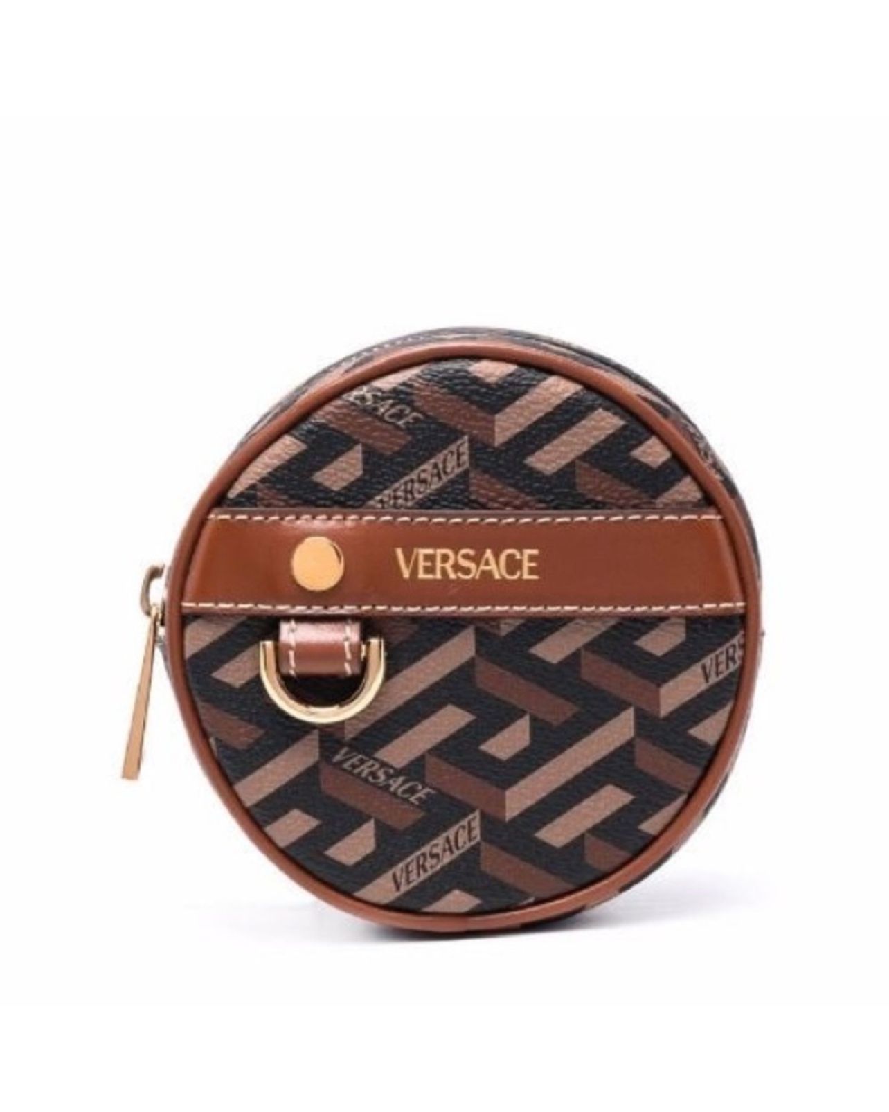 SALE!!! Versace La Greca leather logo coin pouch / belt bag NWB