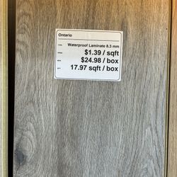 8.3mm Waterproof Laminate Flooring - Ontario