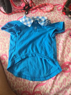 Baby Blue Doggie Cotton Shirt