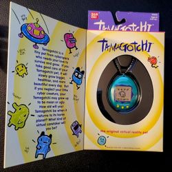 Tamagotchi (Original) #180 Rare Teal/Purple, Yellow Buttons...NIB