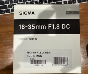Sigma 18-35mm F1.8 DC HSM for Nikon F