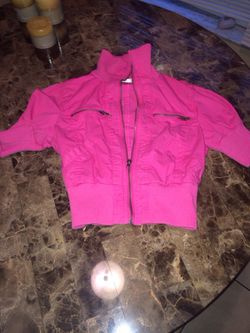 Size small jacket pink