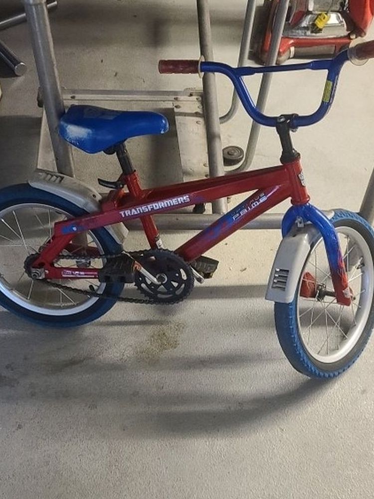 Kids Bicycle - Transformers Red/Blue