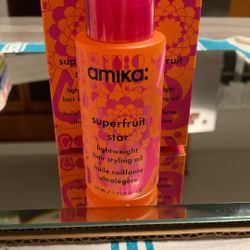 Amika Superfruit Star Lightweight Hair Styling Oil.