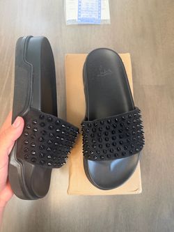 Christian Louboutin Spiked Slide Sandals