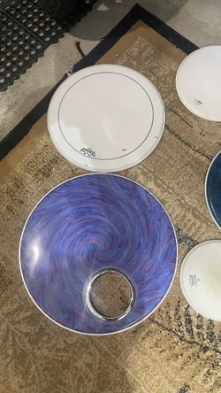 Misc Lot Of Drum Heads Drum Set