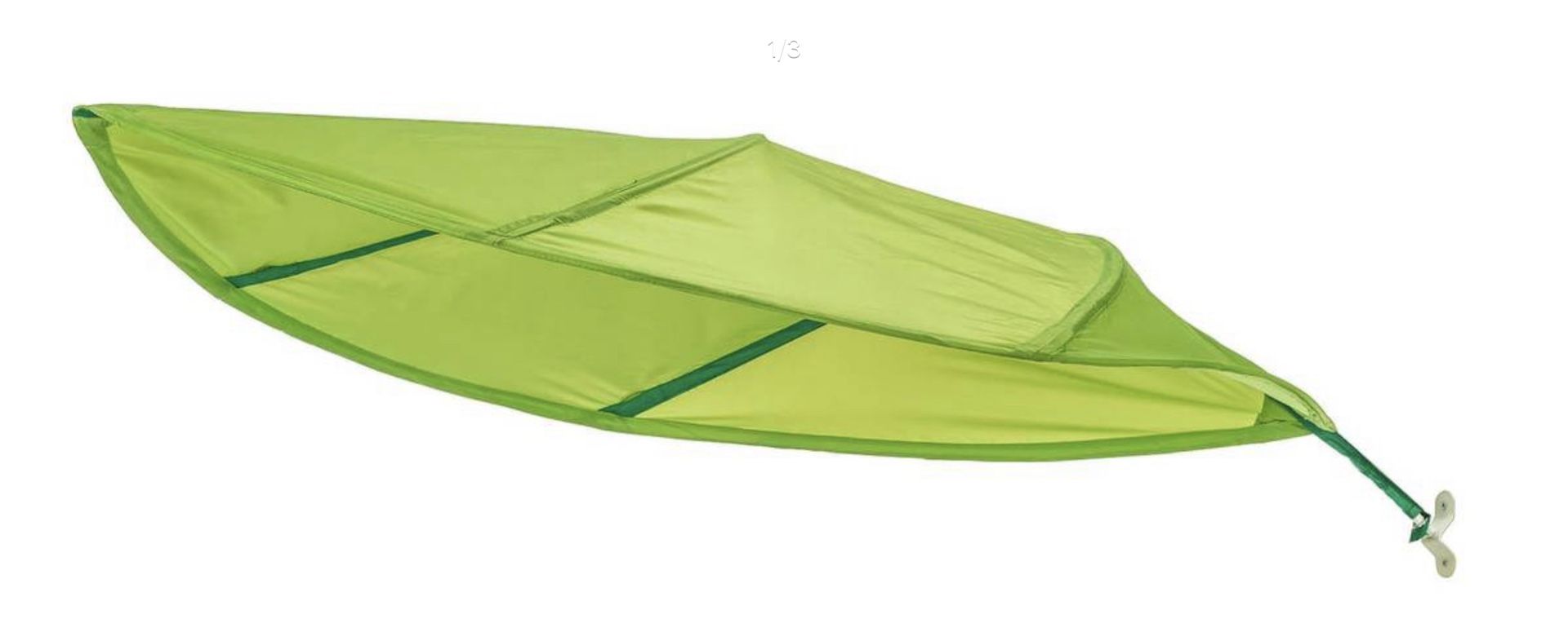 Ikea Loeva Bed / Office Green Canopy for sale