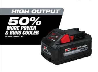 Milwaukee high output m18 batteries