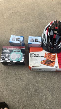 Am fm radio 2 wireless cameras helmet road emergency kit