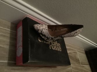 Pointed Snake Print Stilettos