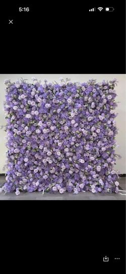 Flower wall for event decorations