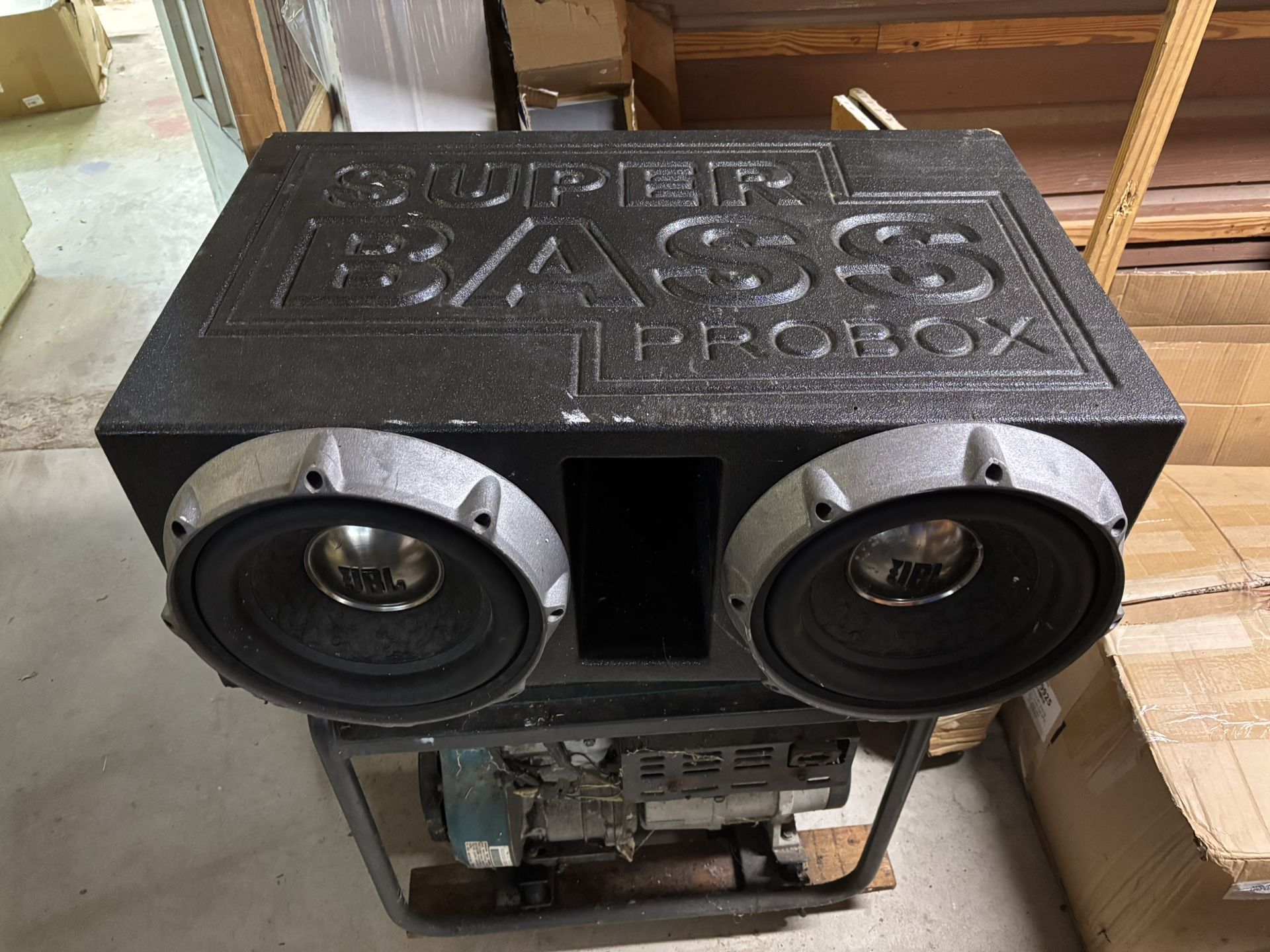 Subwoofers In Custom Box, Subwoofers And Amplifier For Sale