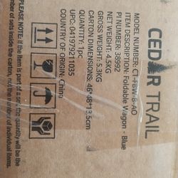Cedar trail foldable wagon (in box)