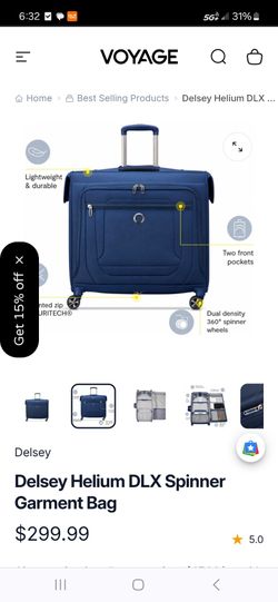 Delsey Helium DLX Spinner Garment Bag