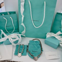 AUTHENTIC Tiffany & Co Necklace and Bracelet Matching Set
