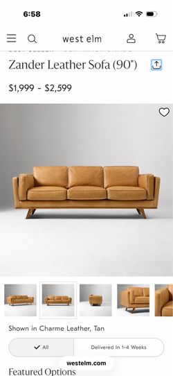 West elm Zander sofa