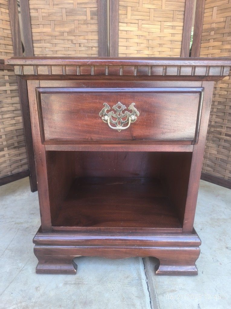 $40 OBO Solid Wood Vintage Nightstand