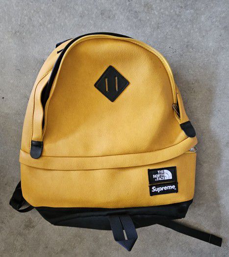 SUPREME The North Face Leather Backpack $50