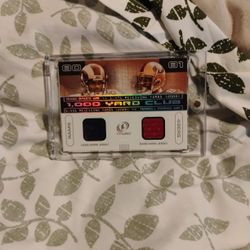 ISSAC BRUCE & TERRELL OWENS  DUAL GAME WORN JERSEY RELIC 1,000 YARD CLUB 