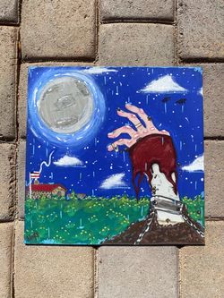 Painting: moonlit grasp