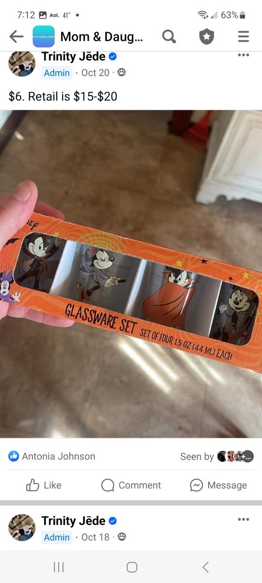 Disney Shot Glasses