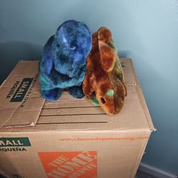 Two Dino Plushies/stuffed Animals