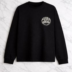 PRIVE BLACK LONG SLEEVE “FEVER DREAM” YING YANG VERSION || SIZE LARGE
