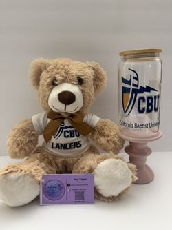 California Baptist University Lancers College Swag Bear/Tumbler College Gift