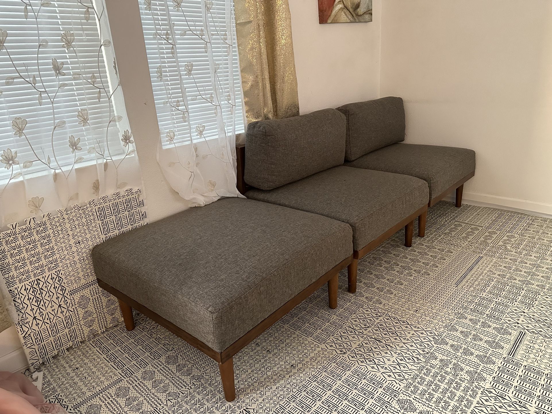 Grey Couch Set 